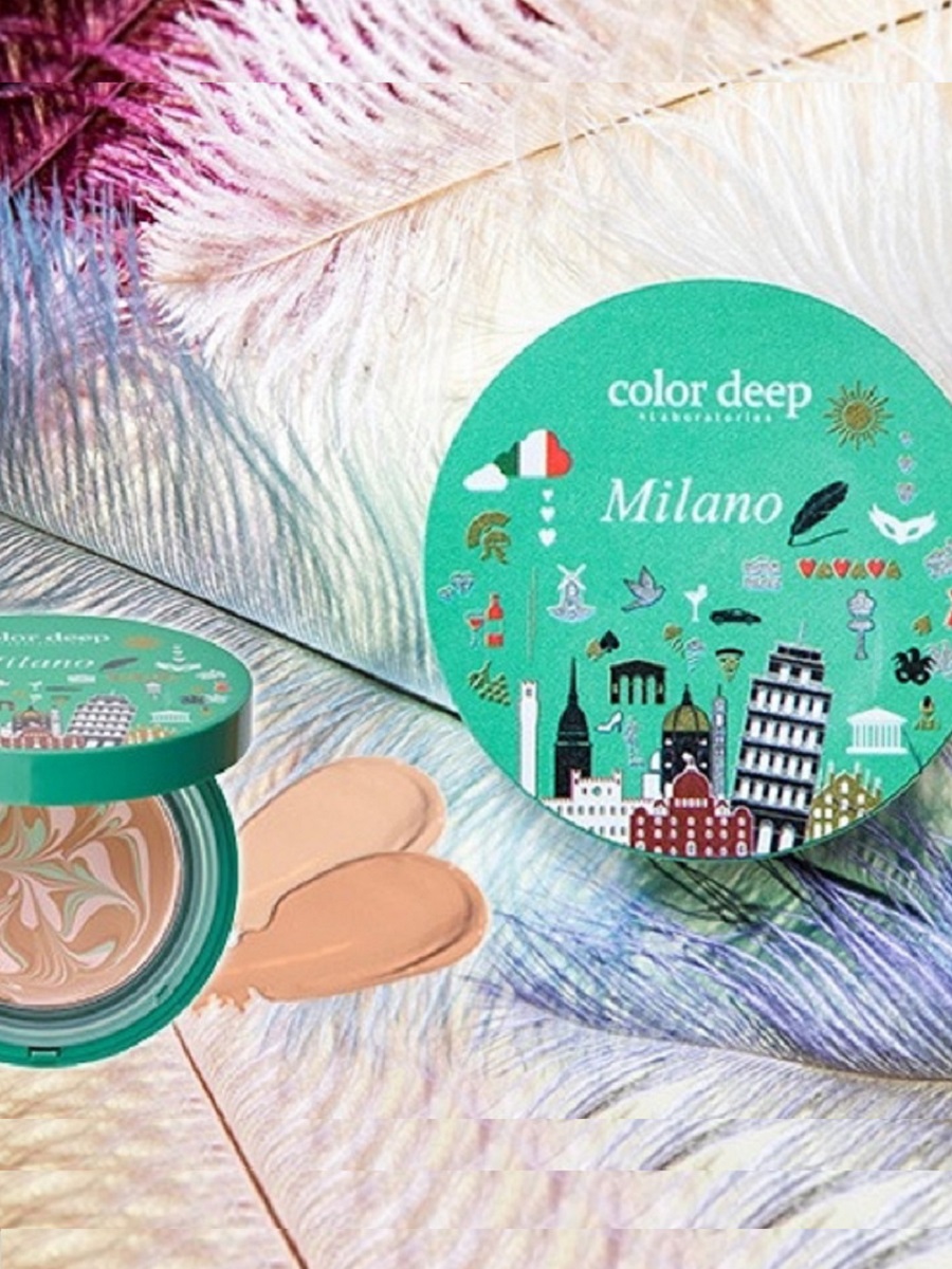 COLOR DEEP Кушон увлажняющий с коллагеном Милан 23 тон бежевый